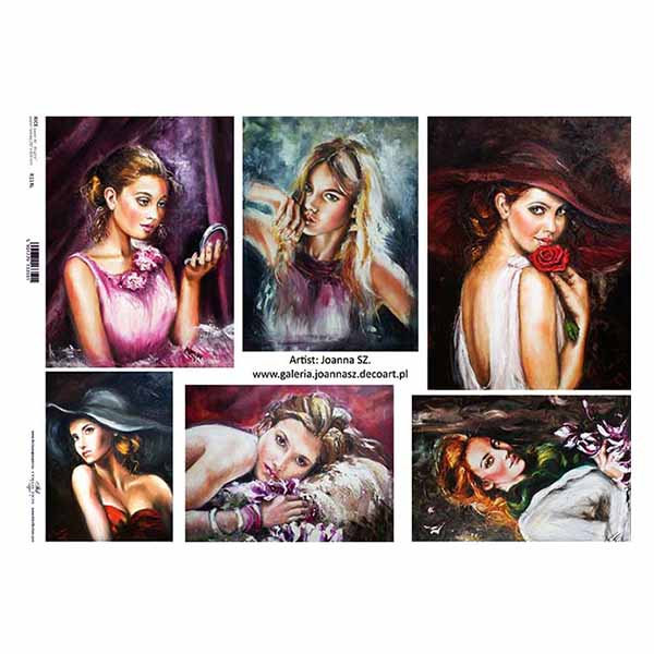 R114L small HÂRTIE DE OREZ DECOUPAGE COLECTIE ITD A3 - R0114L - Imagine 1