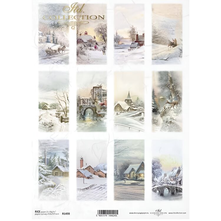 0028_r1498 COLECTIA ITD DECOUPAGE HARTIE DE OREZ A4 - R1498 - Imagine 1