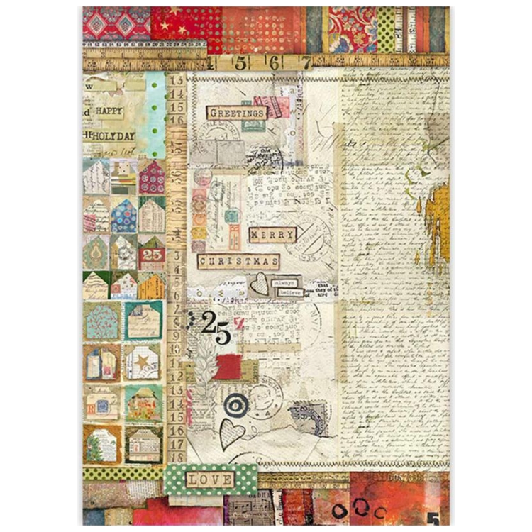 DFSA3044 STAMPERIA SCRIERI DECOUPAGE HÂRTIE DE OREZ A3 - DFSA3044 - Imagine 1