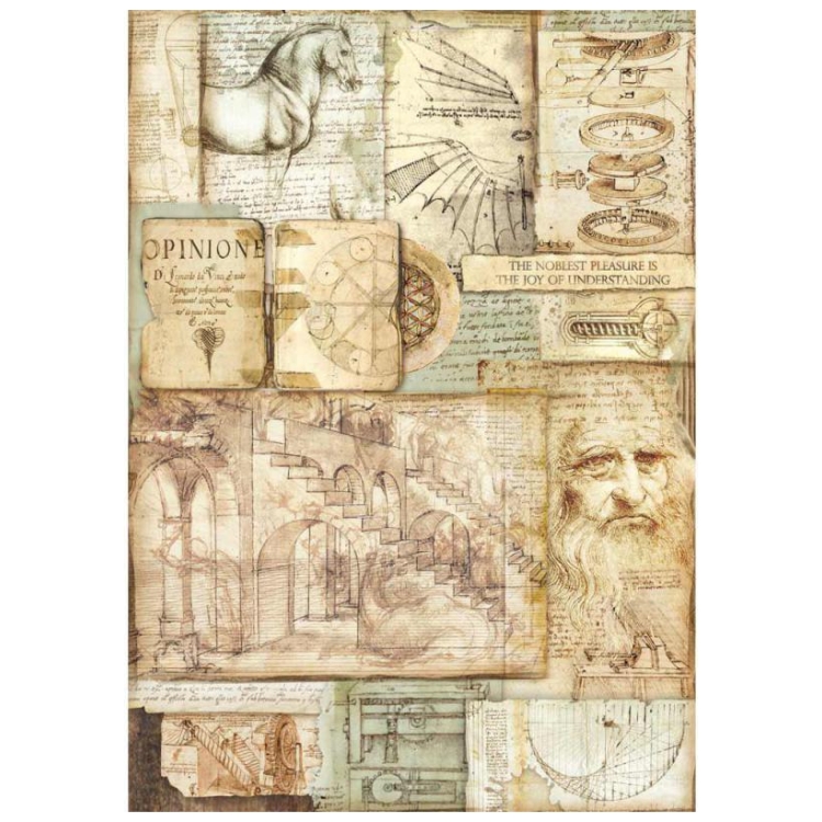 DFSA3046 STAMPERIA LEONARDO LUCRĂRI DE ARTĂ HÂRTIE DECOUPAGE A3 - DFSA3046 - Imagine 1
