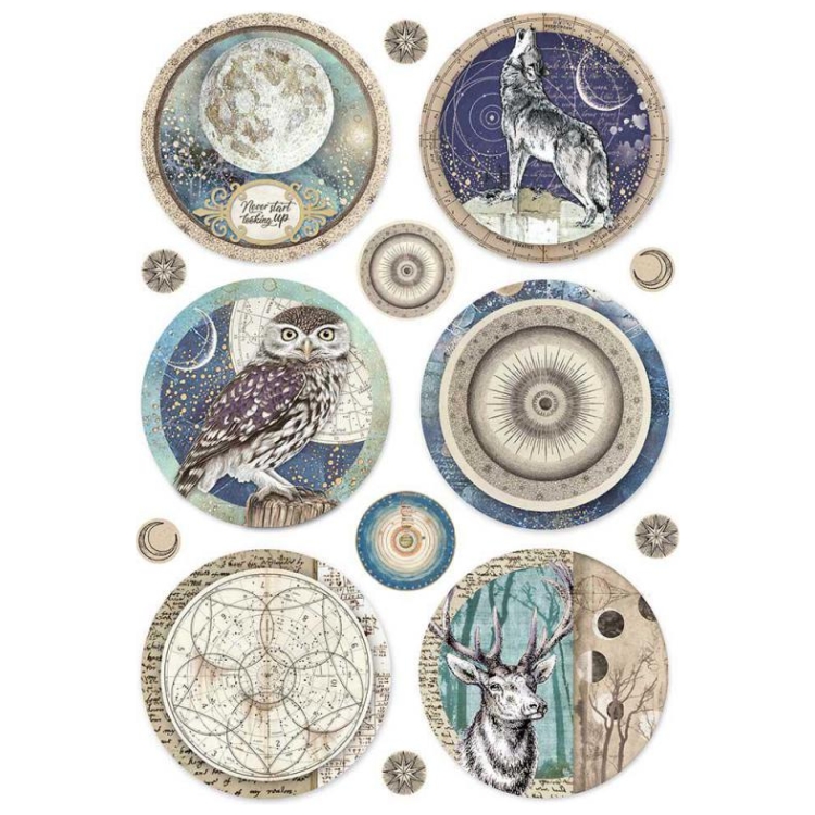 DFSA4385 STAMPERIA COSMOS INFINITY DECOUPAGE HÂRTIE A4 - DFSA4385 - Imagine 1