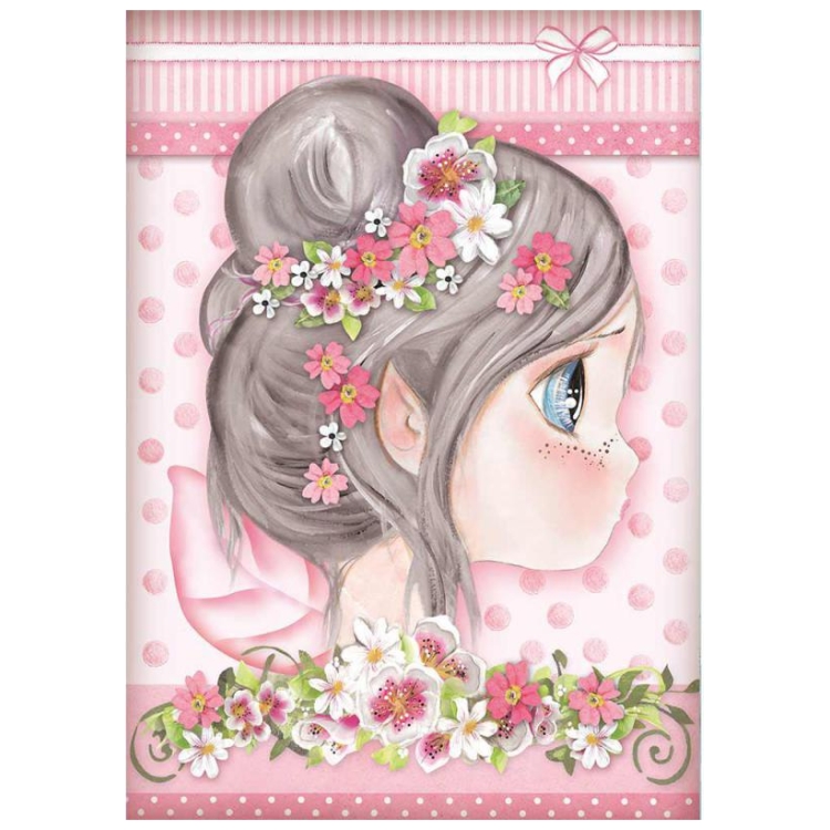 HÂRTIE DE DECUPAJ ZÂNELE STAMPERIA TATIANA A4 - DFSA4412 - Imagine 1
