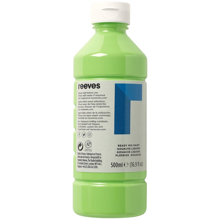 4551341 VOPSEA TEMPERA REEVES 500 ML. - FRUNZE VERZI 4551341 - Imagine 1