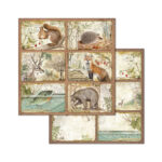 BLOC DE HÂRTIE FORESTIERĂ STAMPERIA 20.3/20.3 CM - SBBS06 - Imagine 9