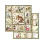 BLOC DE HÂRTIE FORESTIERĂ STAMPERIA 20.3/20.3 CM - SBBS06 - Imagine 11