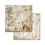 BLOC DE HÂRTIE FORESTIERĂ STAMPERIA 20.3/20.3 CM - SBBS06 - Imagine 10