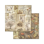 BLOC DE HÂRTIE FORESTIERĂ STAMPERIA 20.3/20.3 CM - SBBS06 - Imagine 4
