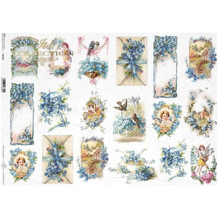 _0036_R0199L HÂRTIE DE OREZ DECOUPAGE COLECTIA ITD A3 - R0199L - Imagine 1
