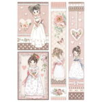 HÂRTIE DE DECOUPAGE STAMPERIA FETIȚĂ A4 - DFSA4452