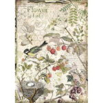 HÂRTIE DE DECOUPAGE DE FLORI ȘI FRUCTE STAMPERIA A4 - DFSA4459