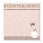 STAMPERIA FETIȚĂ CARTON DE DESIGNER 30.5/30.5CM- SBB682 - Imagine 2