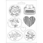 STAMPERIA LOVE STORY MATRIȚĂ MOALE A5 K3PTA551