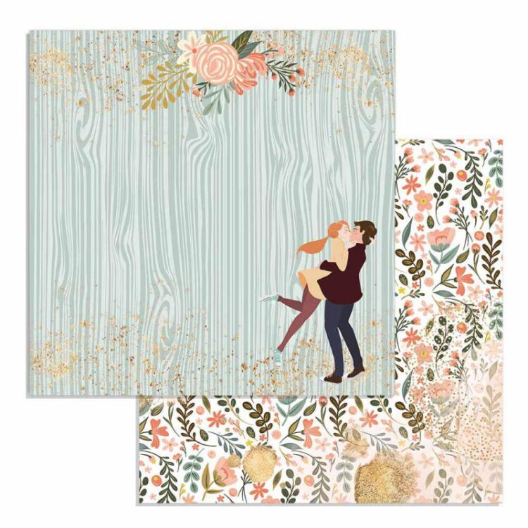 SBB726 STAMPERIA LOVE STORY DESIGNER CARTON 30.5/30.5CM - SBB726 - Imagine 1