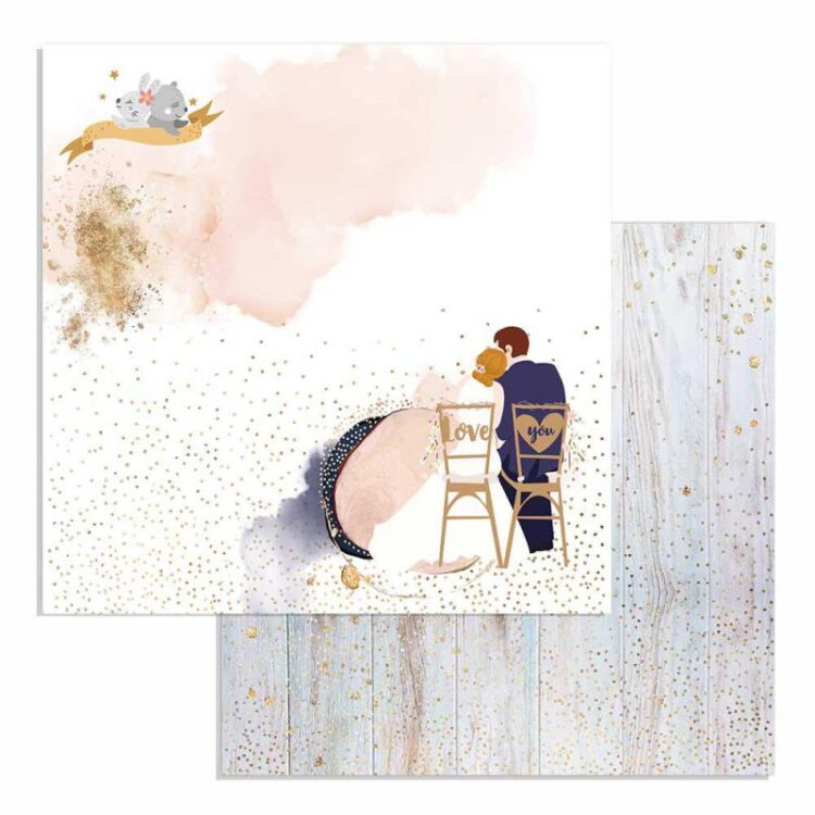 STAMPERIA LOVE STORY DESIGNER CARTON 30.5/30.5CM - SBB727 - Imagine 1