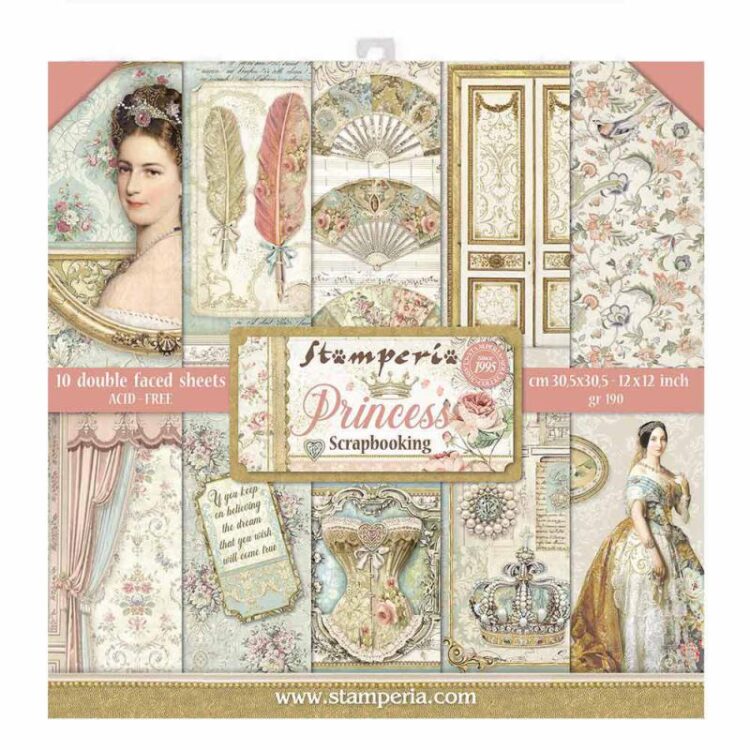 STAMPERIA PRINCESS PAPER BAR 30.5/30.5 CM - SBBL75 - Imagine 1