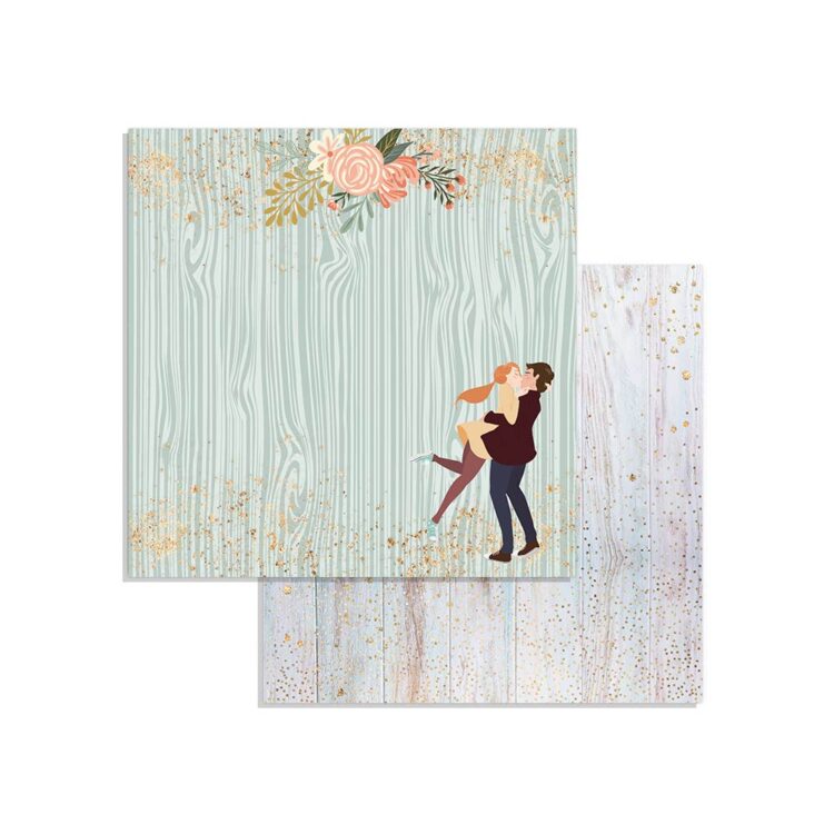 BLOC DE HÂRTIE STAMPERIA LOVE STORY 20.3/20.3CM - SBBS22 - Imagine 7