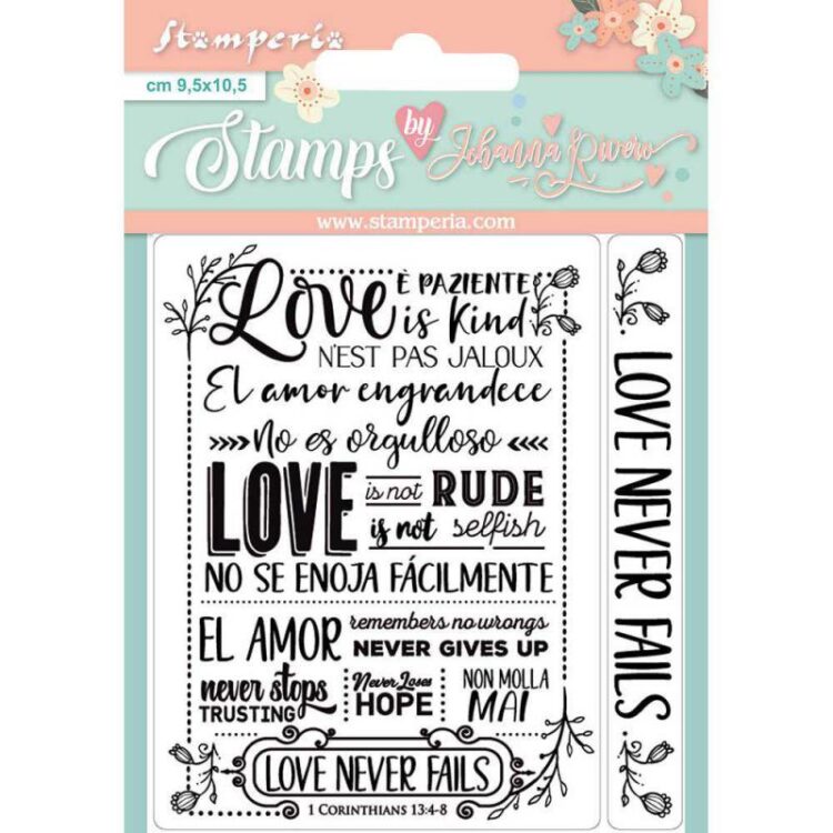 WTKJR27 STAMPERIA LOVE STORY ȘTAMPILE ACRILICE-ȘTAMPILĂ DIN SILICON WTKJR 27 - Imagine 1