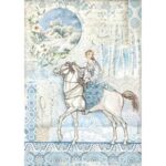 HÂRTIE DE OREZ STAMPERIA WINTER TALE DECOUPAGE A4 - DFSA4492