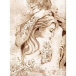 HÂRTIE DE OREZ STAMPERIA DECOUPAGE A3 - DFTMA306