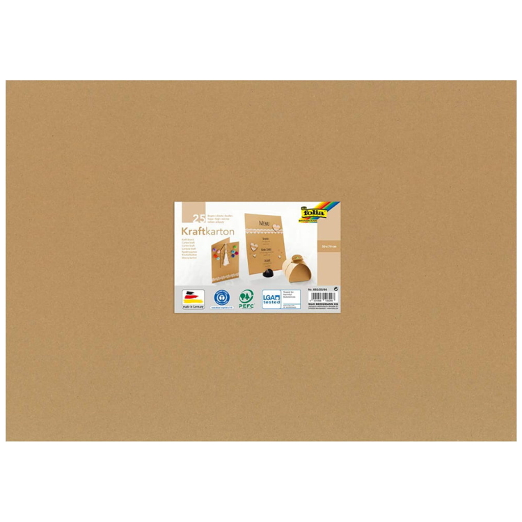 25l FOLIA CARTON KRAFT 50/70 CM, 230 G - Imagine 1
