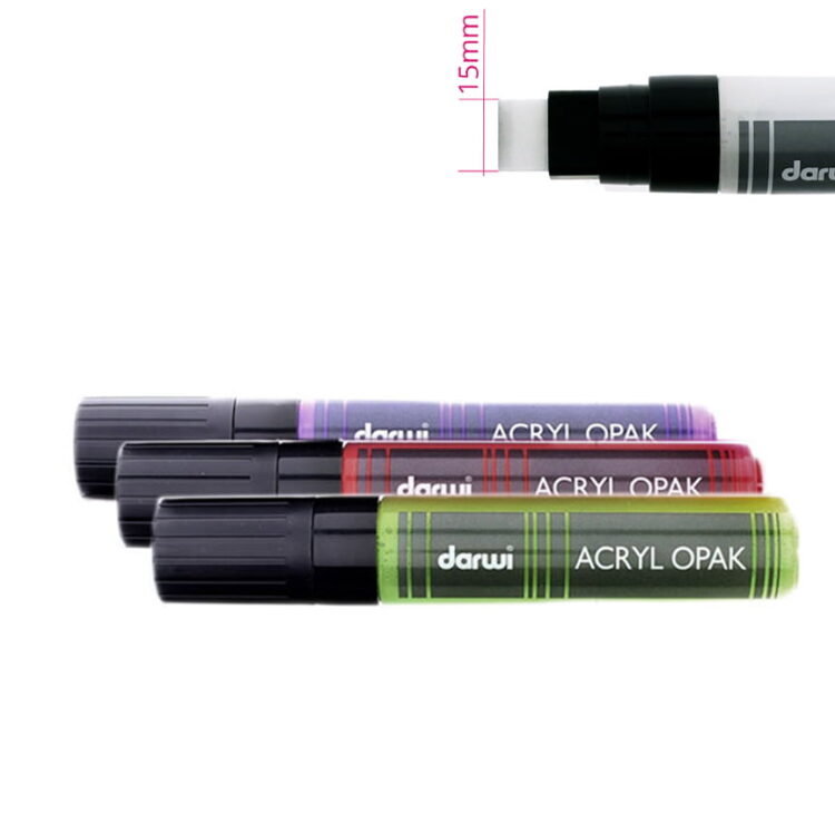 MARKER ACRILIC DARWI 15MM, 25ML - COCOA 810 - Imagine 2