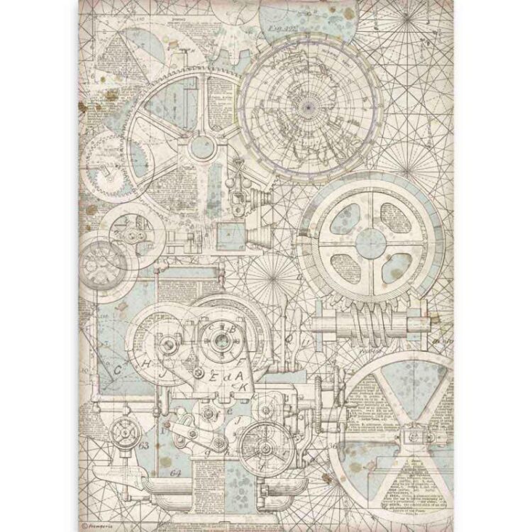 DFSA3080 HÂRTIE DE OREZ STAMPERIA DECOUPAGE A3 - DFSA3080 - Imagine 1