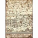HÂRTIE DE OREZ STAMPERIA LADY VAGABOND DECOUPAGE A4-DFSA4523