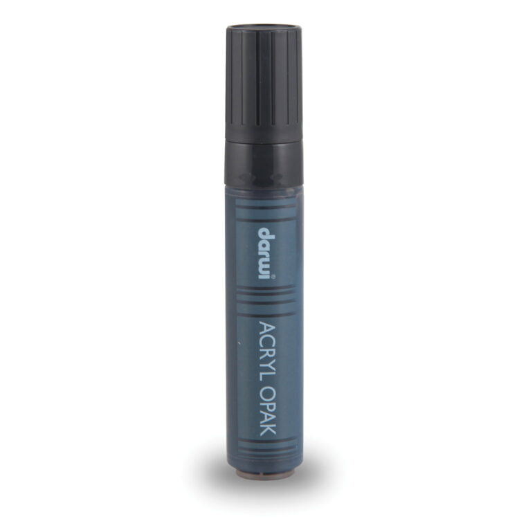 MARKER ACRILIC DARWI 15MM, 25ML - NEGRU 100 - Imagine 1
