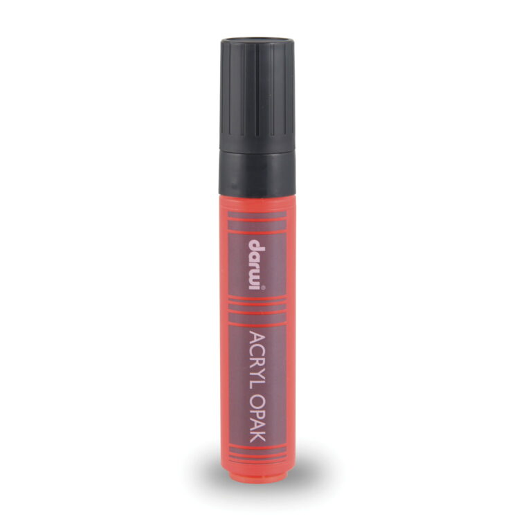 da0220015490 - 72dpi RVB MARKER ACRILIC DARWI 15MM, 25ML - VERMILION 490 - Imagine 1