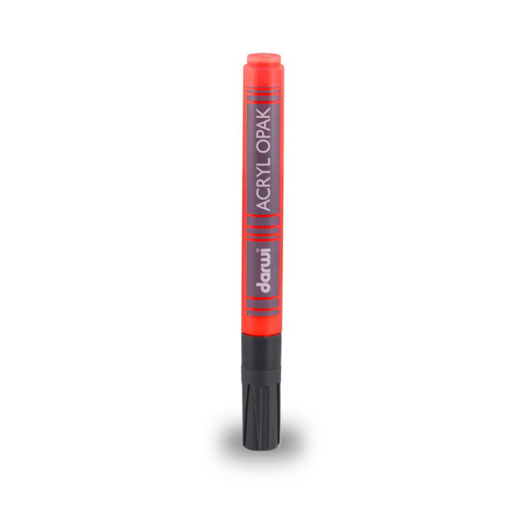 MARKER ACRILIC DARWI 2MM, 6ML - VERMILION 490 - Imagine 1