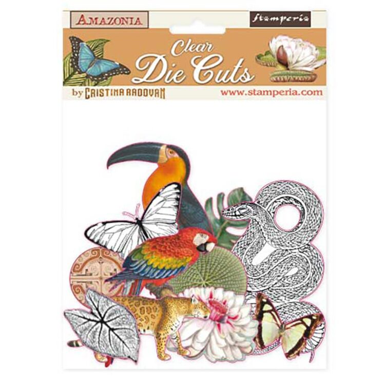 DFLDCP03 STAMPERIA AMAZONIA CLEAR MATRIȚE 48 BUC. DFLDCP03 - Imagine 1