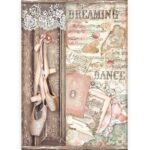 HÂRTIE DE OREZ STAMPERIA DECOUPAGE A4 - DFSA4537