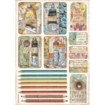 HÂRTIE DE OREZ STAMPERIA DECOUPAGE A4 - DFSA4550
