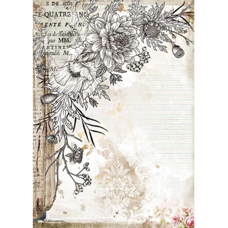 DFSA4553 HÂRTIE DE OREZ STAMPERIA DECOUPAGE A4 - DFSA4553 - Imagine 1