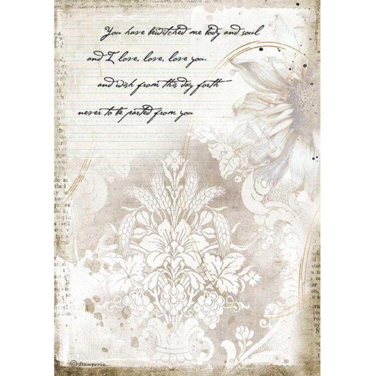DFSA4554 HÂRTIE DE OREZ STAMPERIA DECOUPAGE A4 - DFSA4554 - Imagine 1