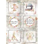 STAMPERIA FIRE DECOUPAGE HÂRTIE DE OREZ A4 - DFSA4568