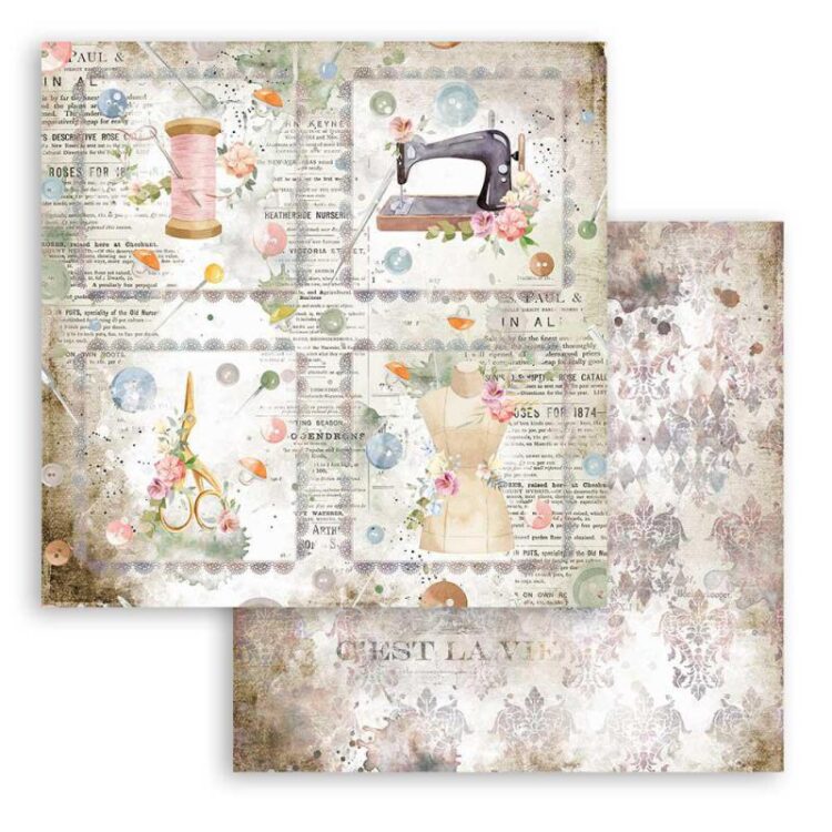 STAMPERIA FIRE CARTON DE DESIGNER 30.5/30.5 CM - SBB792 - Imagine 1