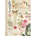 HÂRTIE DE OREZ STAMPERIA DECOUPAGE A4 - DFSA4623
