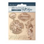 ELEMENTE DIN CARTON DE BERE STAMPERIA ALICE 14/14CM SCB50