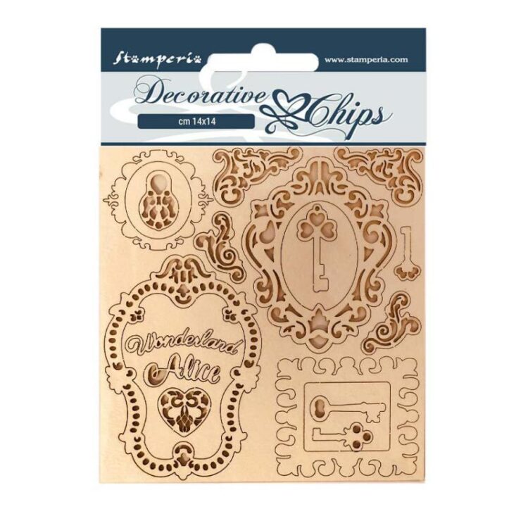 SCB75 ELEMENTE DIN CARTON DE BERE STAMPERIA ALICE 14/14CM SCB75 - Imagine 1