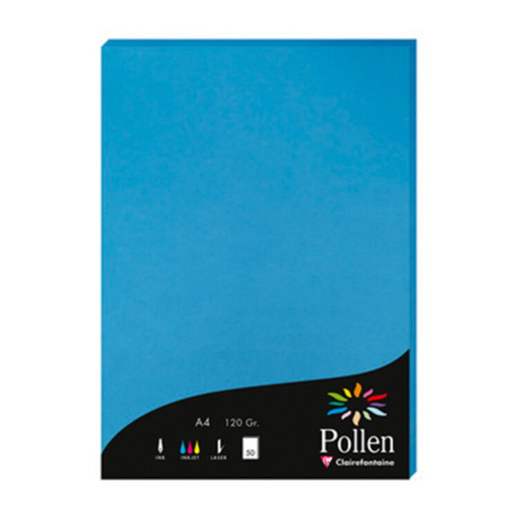 pollen_red17 HÂRTIE CLAIREFONTAINE A4 210 G - ALBASTRU TURCOAZ - Imagine 1