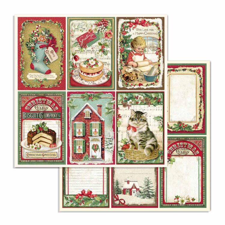 STAMPERIA CLASSIC CHRISTMAS BAR 15.2/15.2 CM - SBBXS06 - Imagine 33