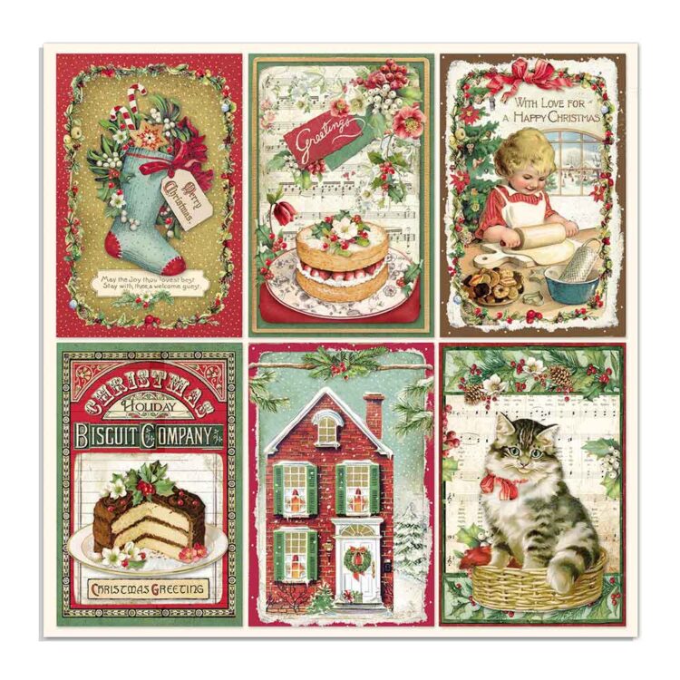 STAMPERIA CLASSIC CHRISTMAS BAR 15.2/15.2 CM - SBBXS06 - Imagine 32
