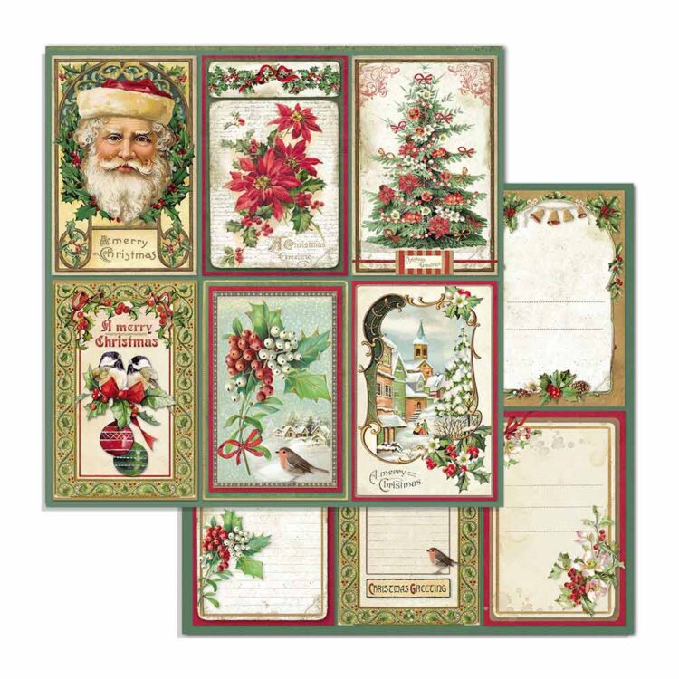 STAMPERIA CLASSIC CHRISTMAS BAR 15.2/15.2 CM - SBBXS06 - Imagine 30