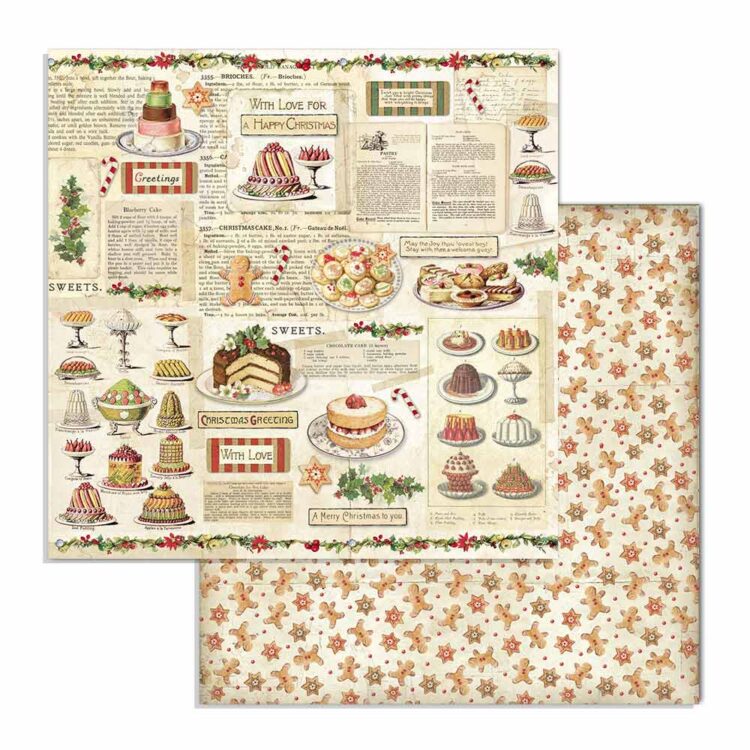 STAMPERIA CLASSIC CHRISTMAS BAR 15.2/15.2 CM - SBBXS06 - Imagine 24