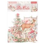STAMPERIA FIGURINE DIN CARTON DE CRĂCIUN ROZ 38 BUC. DFLDC45