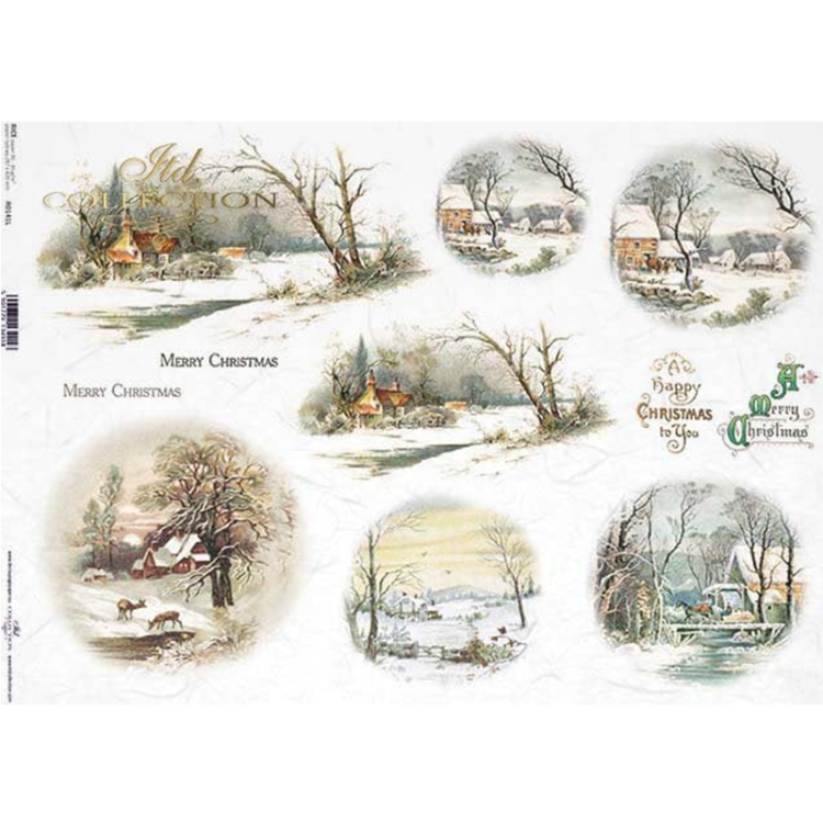 R0141L HÂRTIE DE OREZ DECOUPAGE COLECȚIE ITD A3 - R0141L - Imagine 1