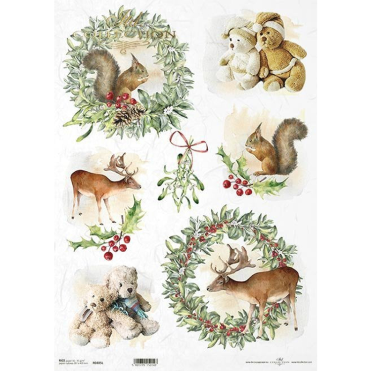 HÂRTIE DE OREZ DECOUPAGE COLECTĂ ITD A3 - R0485L - Imagine 1