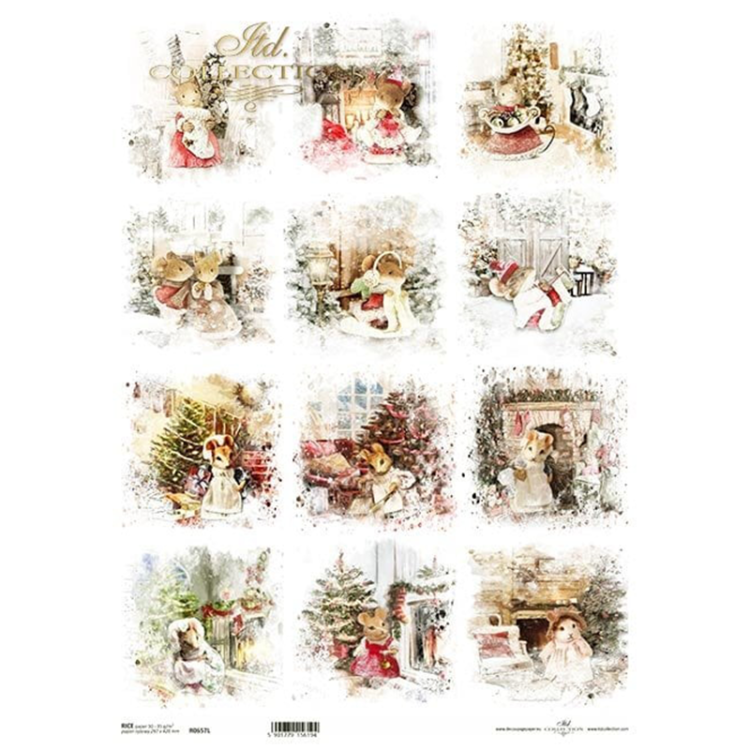 R0657L HÂRTIE DE OREZ DECOUPAGE COLECTĂ ITD A3 - R0657L - Imagine 1