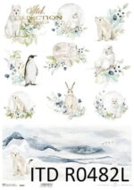 HÂRTIE DE OREZ DECOUPAGE COLECTIA ITD A3 - R0482L - Imagine 2